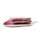 rózsaszín bőrpénztárca