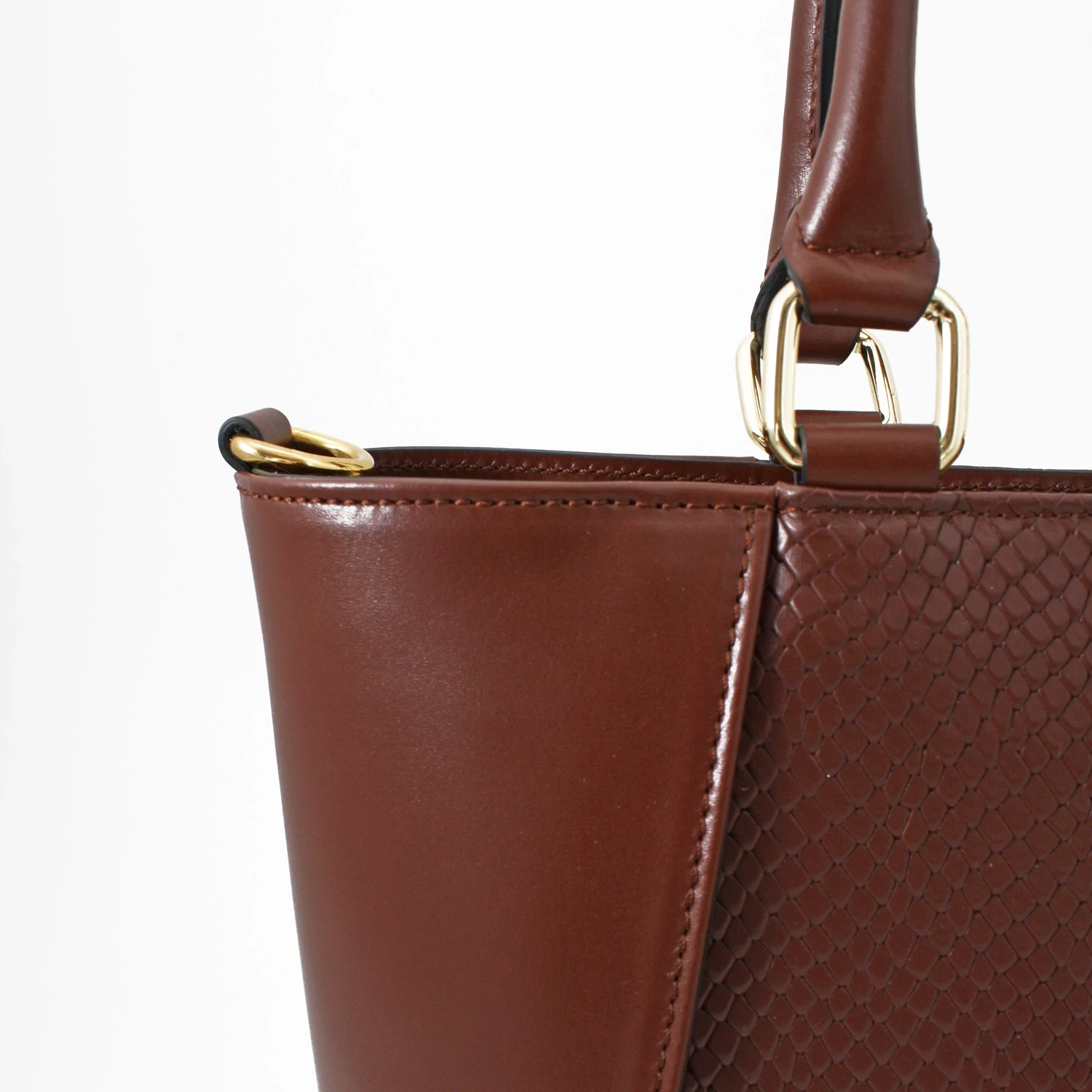 Kolokolo Rose kézitáska - sötétbarna python - 3