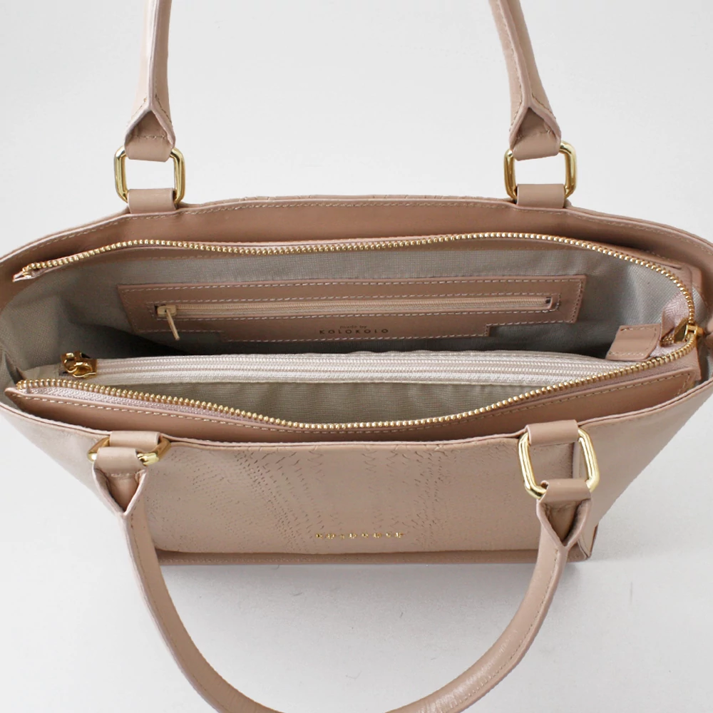 Kolokolo Rose kézitáska - nude python - 5