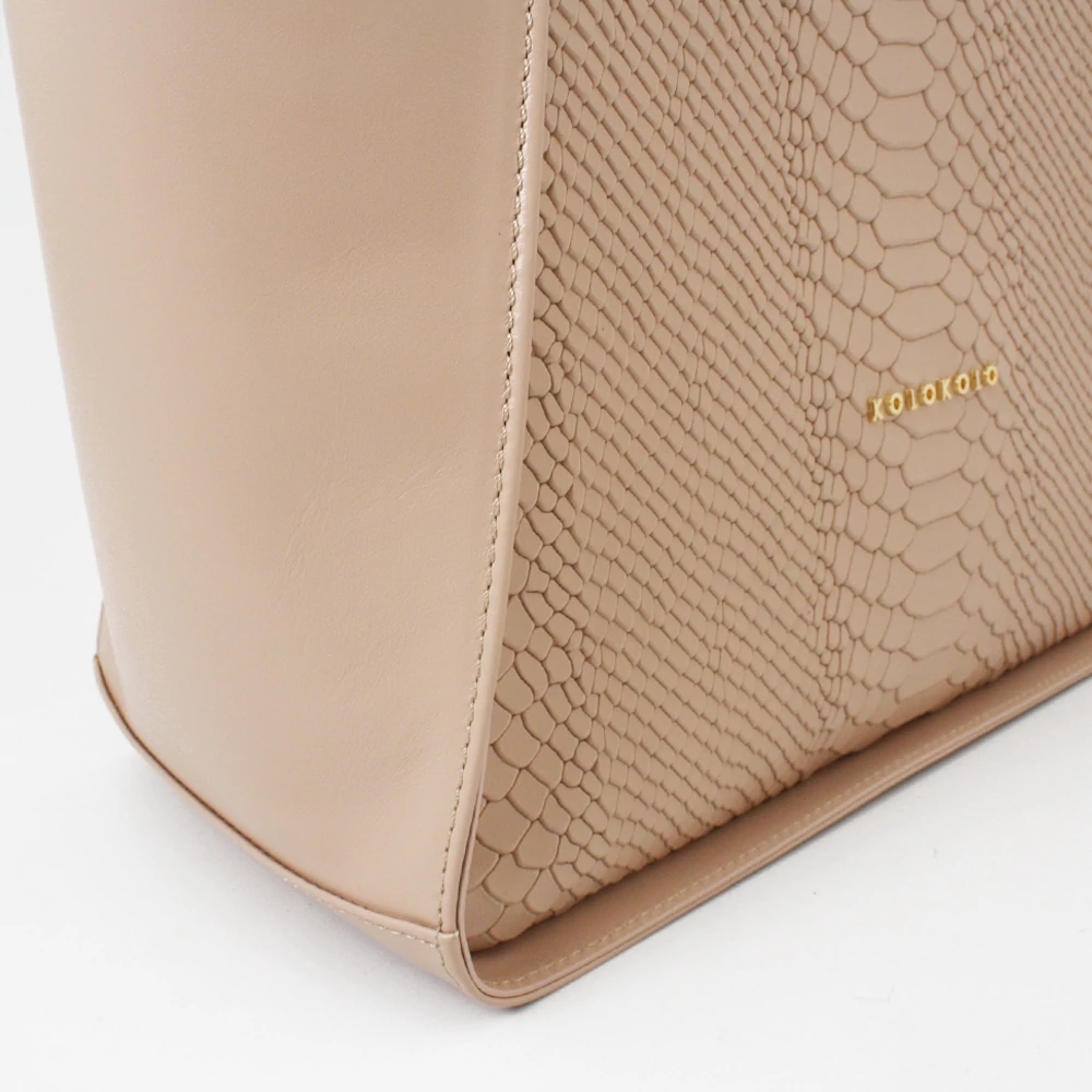 Kolokolo Rose kézitáska - nude python - 4