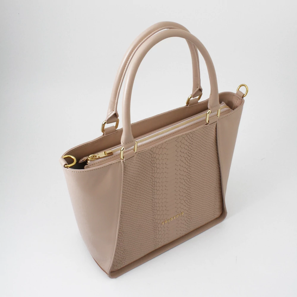 Kolokolo Rose kézitáska - nude python - 3