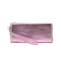 Rózsaszín bőrpénztárca