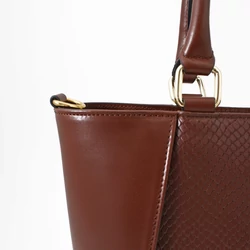 Kolokolo Rose kézitáska - sötétbarna python - 3