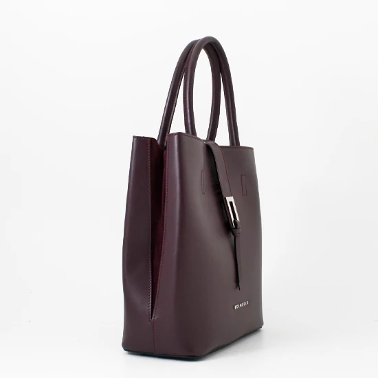 April padlizsánlila bőrtáska