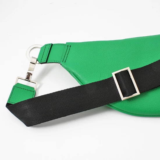 Benetton zöld crossbody bőrtáska