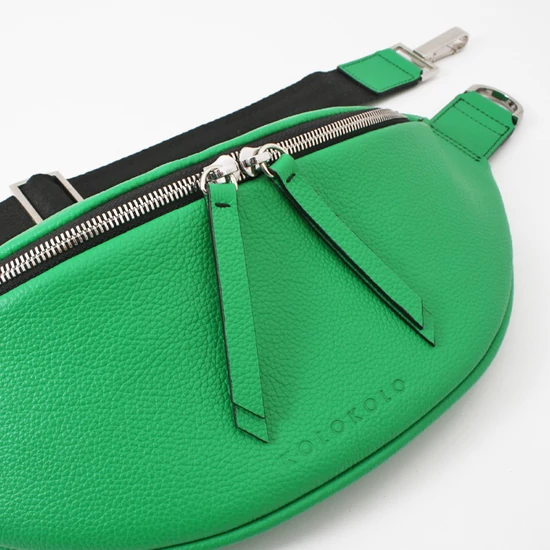 Benetton zöld crossbody bőrtáska