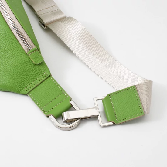 Limezöld crossbody bőrtáska