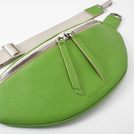 Limezöld crossbody bőrtáska