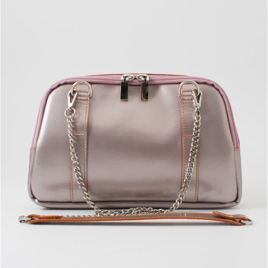 Női metálrózsaszín kistáska-variationBEG003