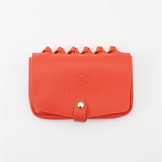 Mini paprika piros bőr övtáska 