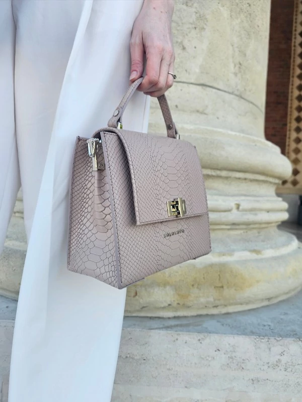 Lora taupe bőrtáska