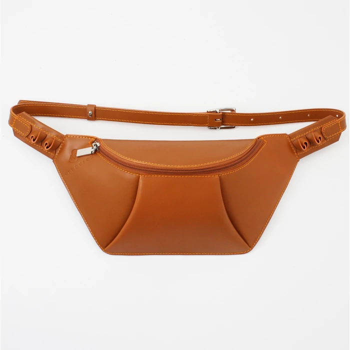 Női chau-barna bőr övtáska