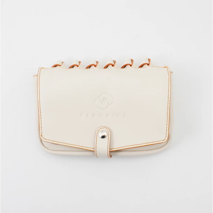 Mini krém bőr övtáska 