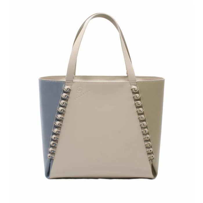 női kék bézs khaki táska