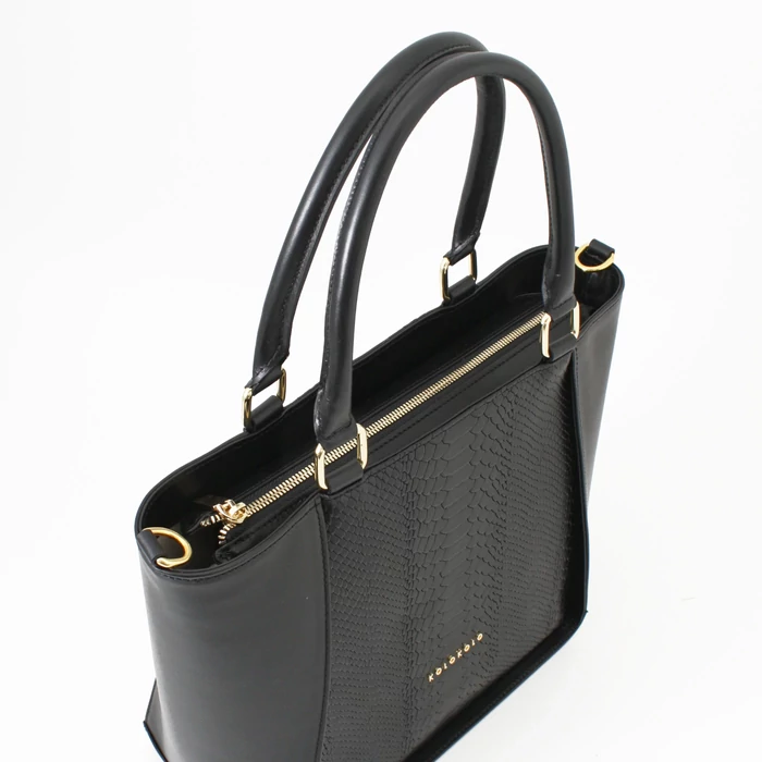 Kolokolo Rose kézitáska - fekete python - 3