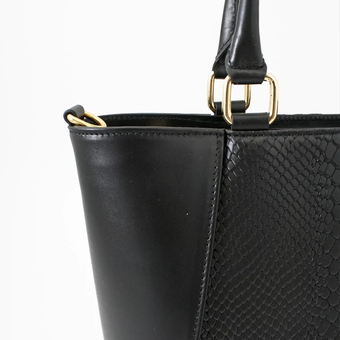 Kolokolo Rose kézitáska - fekete python - 4
