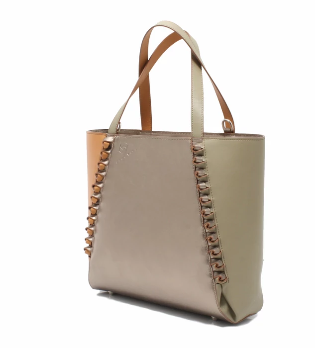 barna bronz khaki táska